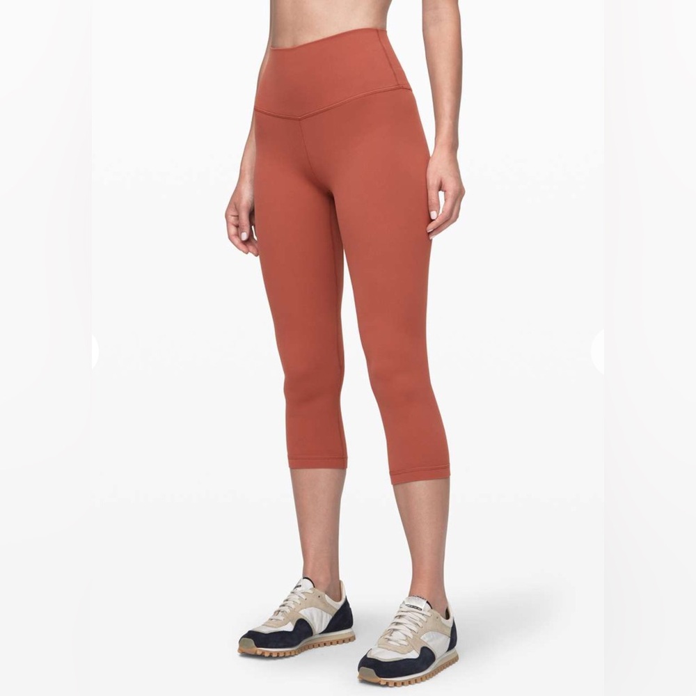 🌼 Lululemon Align Crop *21 Pant (Nulu) Rustic Clay Size 10